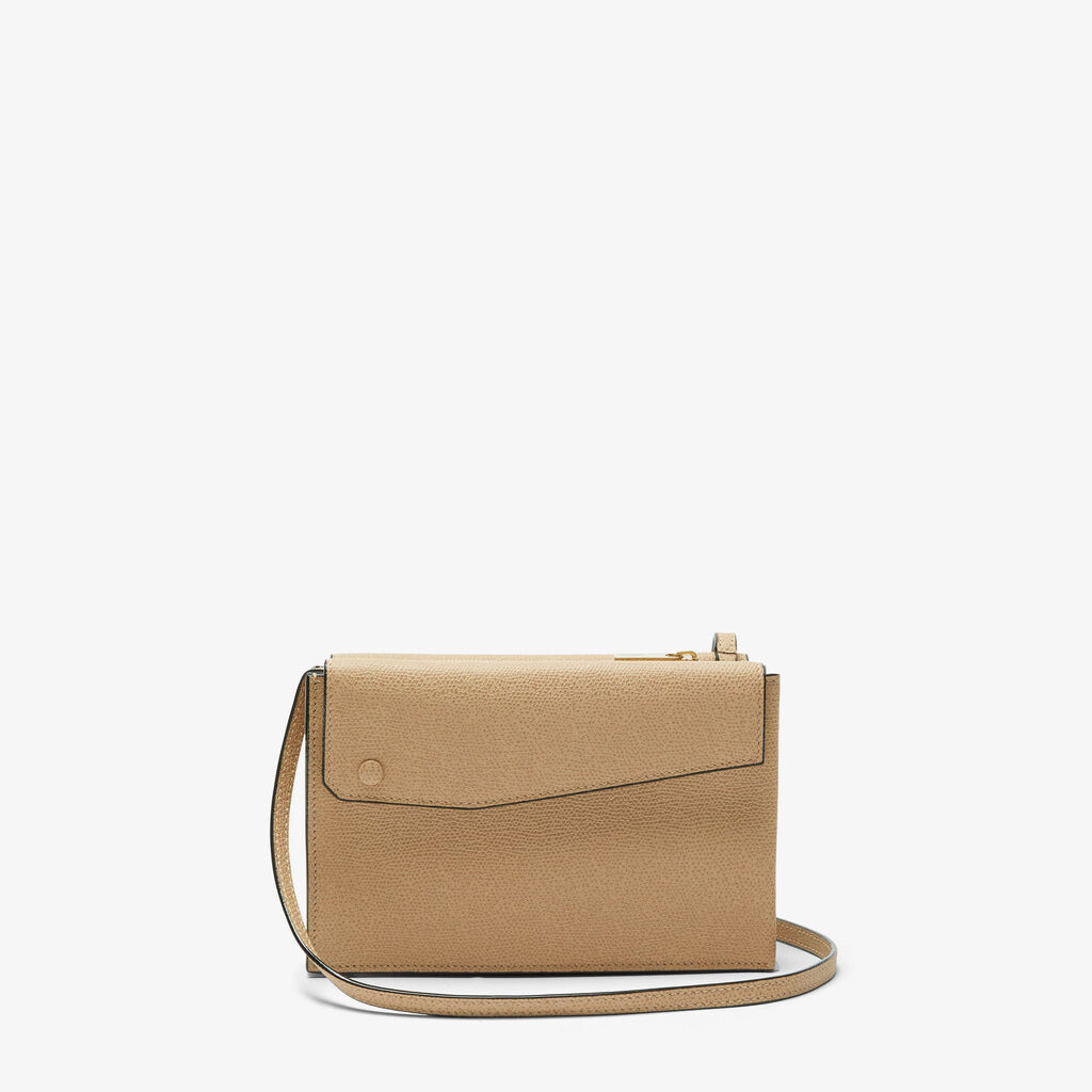 Pocket Slim crossbody bag - Cachemire Beige - Vitello VS - Valextra - 6