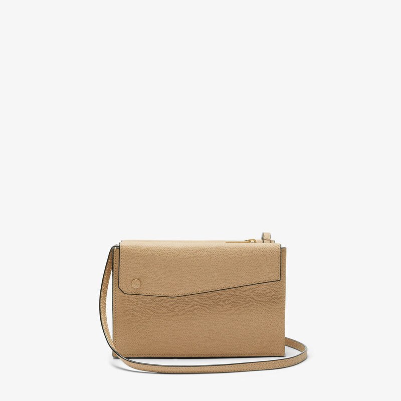 Pocket Slim crossbody bag - Cashmere Beige - Millepunte calf leather - Valextra - 6