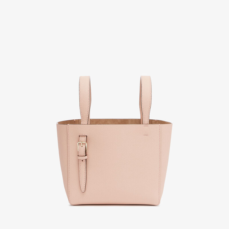 Soft Bucket Micro Bag - Bonne Mine Pink - Millepunte calf leather - Valextra - 6
