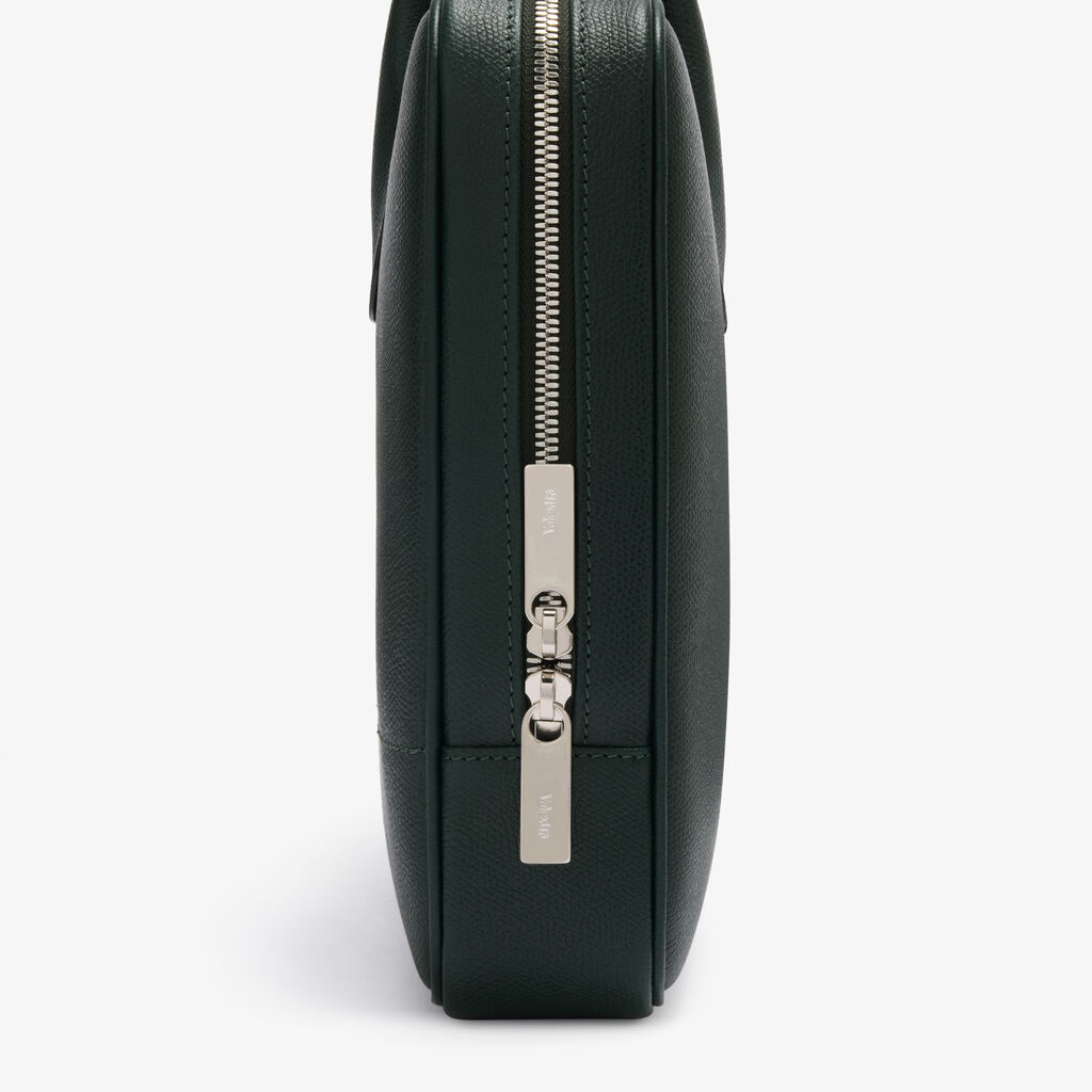 MyLogo Laptop Bag - Valextra Green - Millepunte calf leather - Valextra - 4