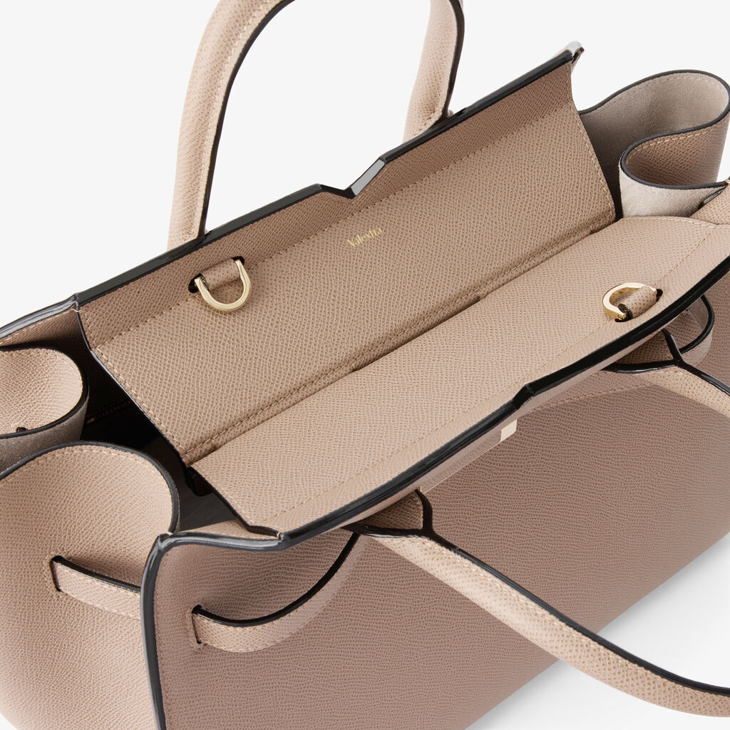 Milano Two Handles Medium Bag - - Vitello Millepunte Soft - Valextra - 3