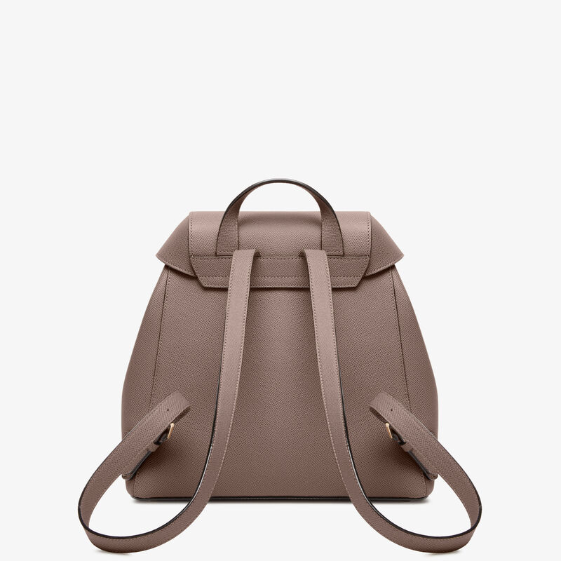 Iside Medium Backpack - Sahara Brown - Millepunte Soft calf leather - Valextra - 8