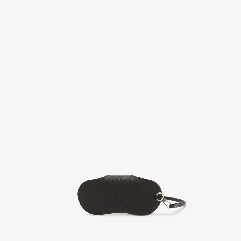 Glasses case with lanyard - Pergamena White/Black - Millepunte calf leather - Valextra - 3