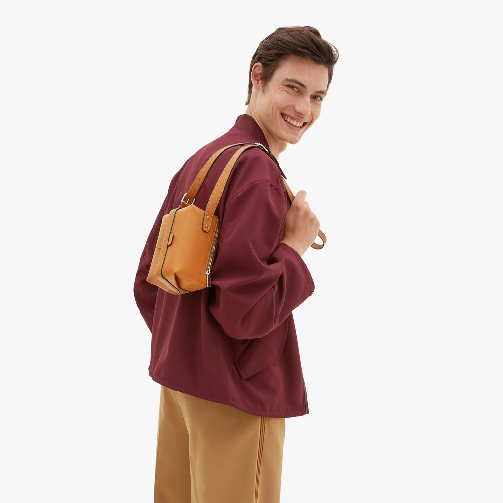 Tric Trac Bag - Havana Brown - Vitello VS - Valextra - 3