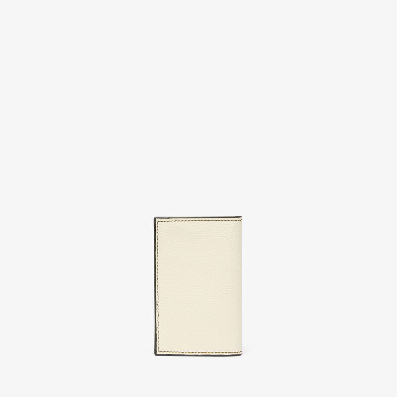 Card Case Onda - Pergamena White/Black - Millepunte calf leather - Valextra - 4