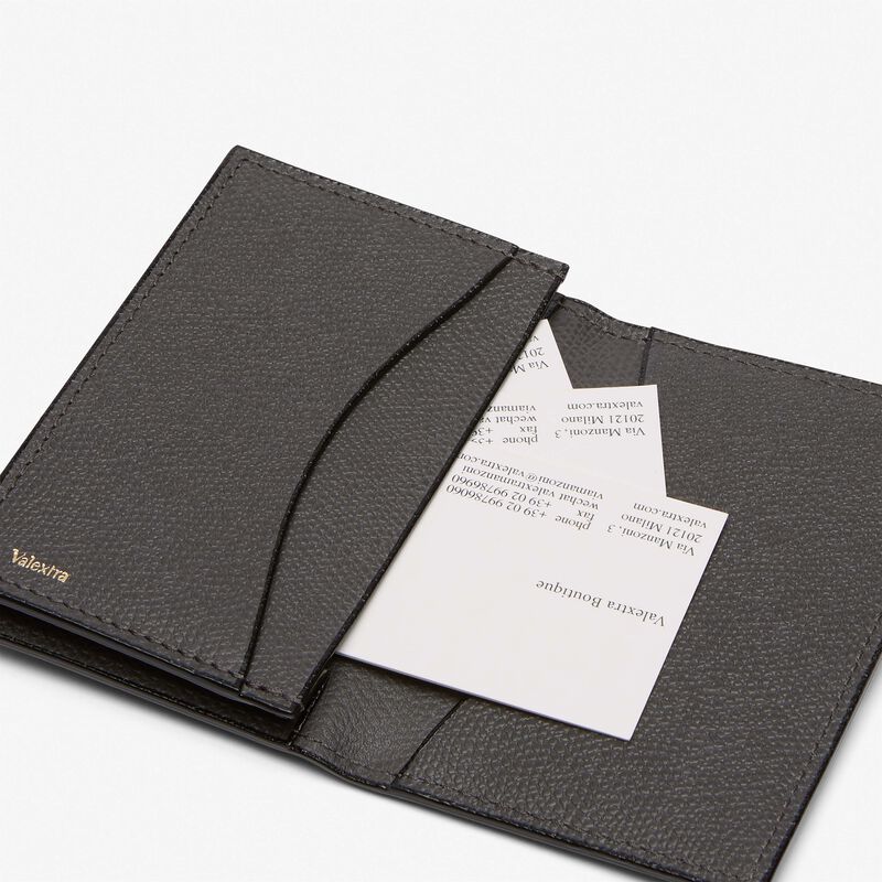 Card Case Onda - Smokey Grey - Millepunte calf leather - Valextra - 3