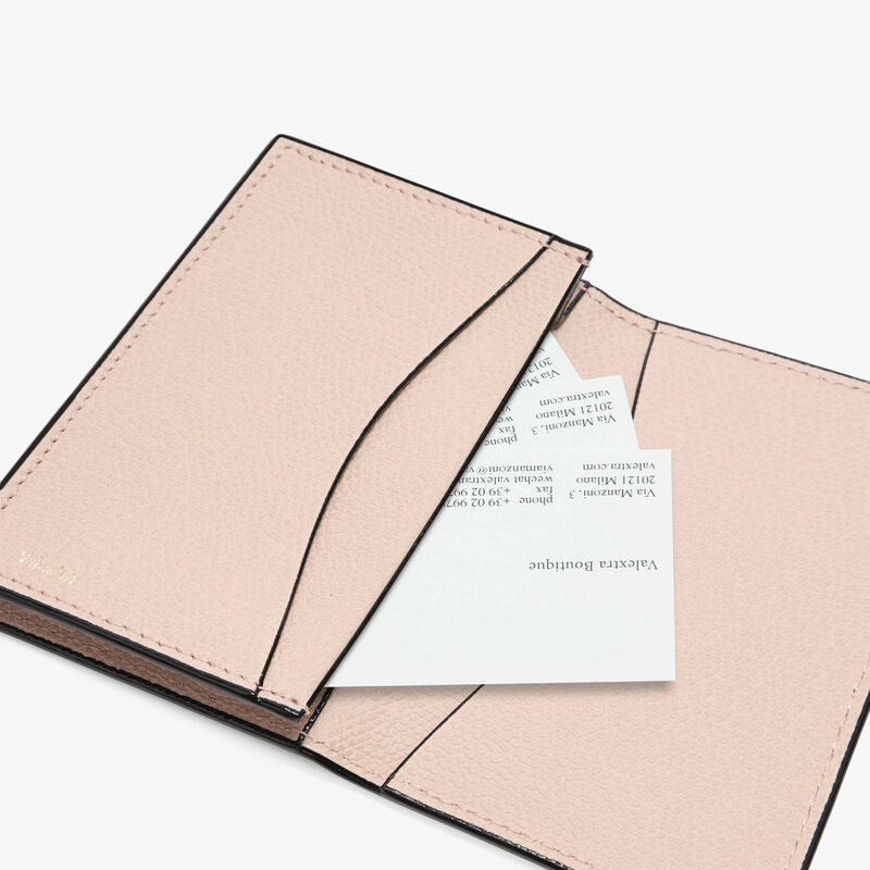 Card Case Onda - Bonne Mine Pink - Millepunte calf leather - Valextra - 3