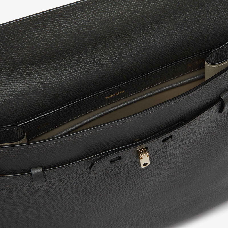 Brera B-Tracollina Crossbody bag - Smokey Grey - Millepunte calf leather - Valextra - 3