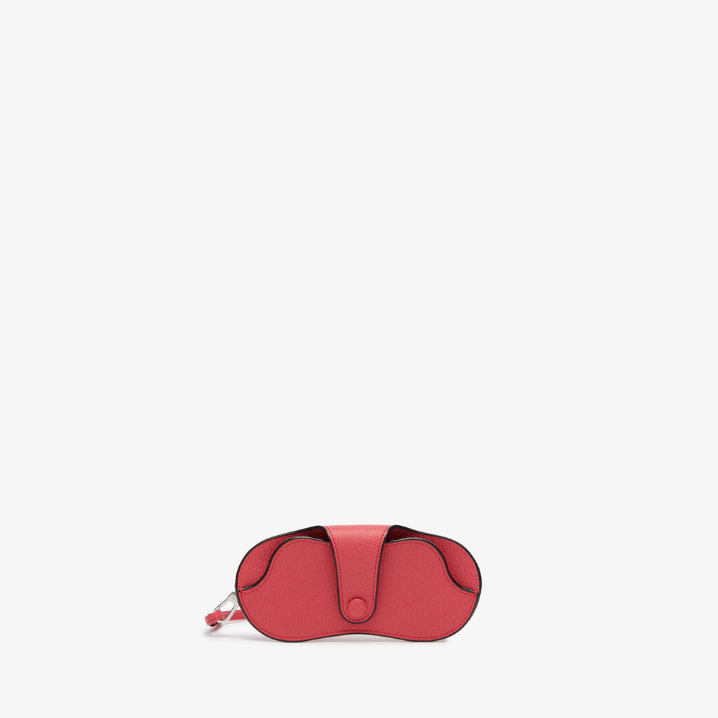 Glasses Case With Lanyard - Strawberry Pink - Vitello VS - Valextra - 1
