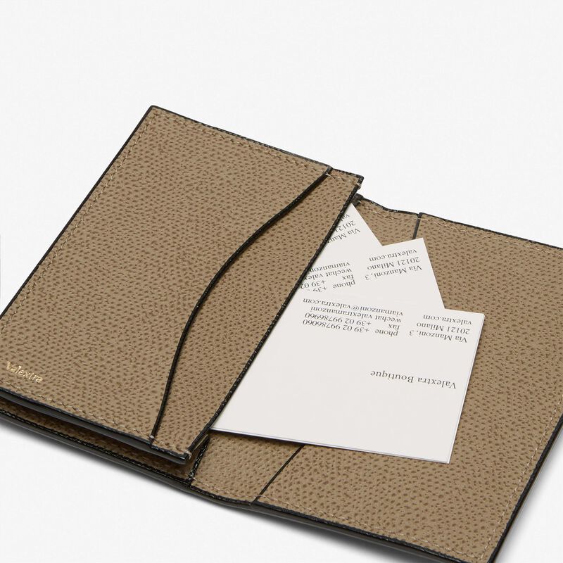 Card Case Onda - Oyster Brown - Millepunte calf leather - Valextra - 3
