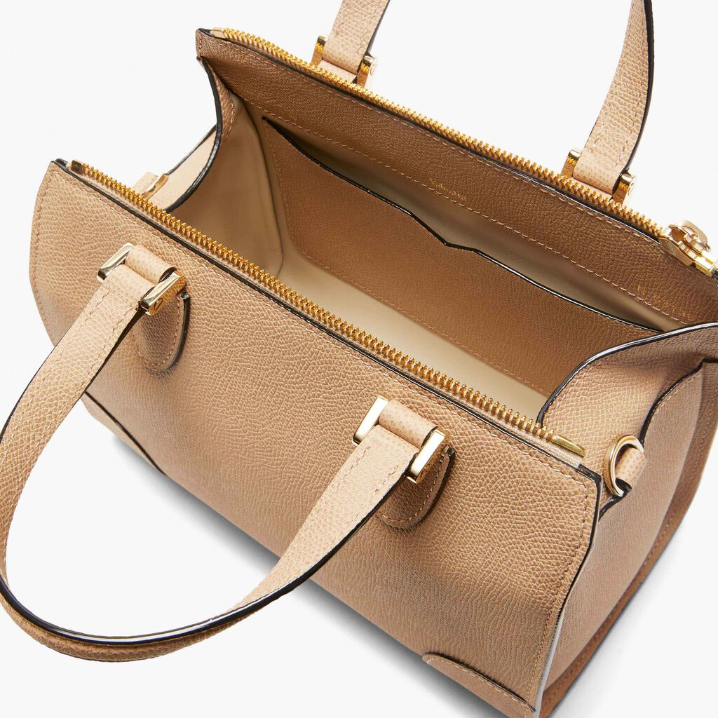 Babila Boston Mini Bag - Cashmere Beige - Vitello VS - Valextra - 3