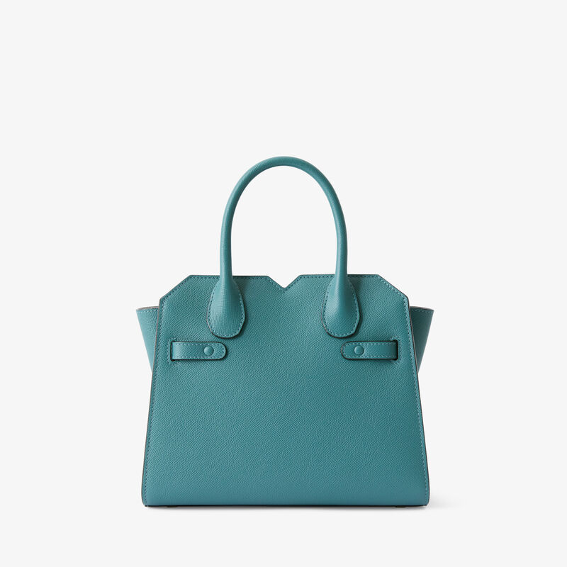 Milano Two Handles Mini Bag - Bottle Green - Millepunte Soft calf leather - Valextra - 7