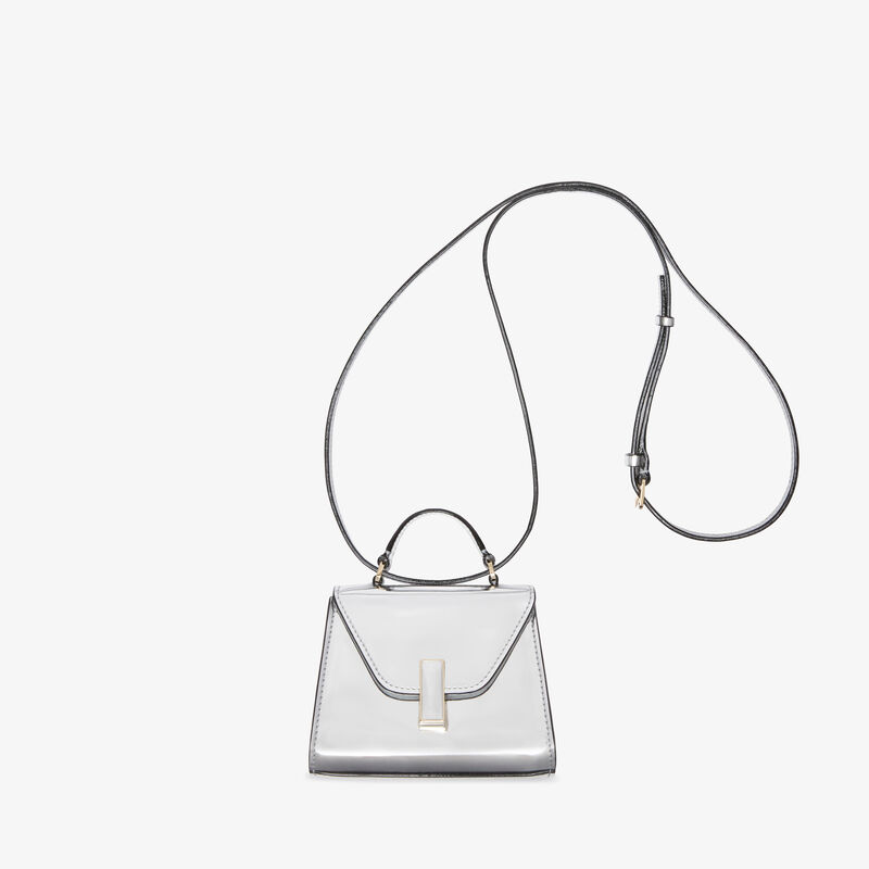 Iside Mirror Belt Bag - Silver - Smooth calf leather - Valextra - 4