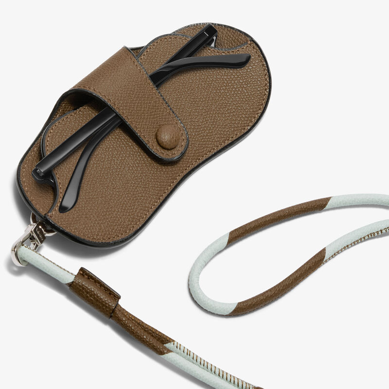 Glasses Case with Bicolor Lanyard -  - Millepunte calf leather - Valextra - 2