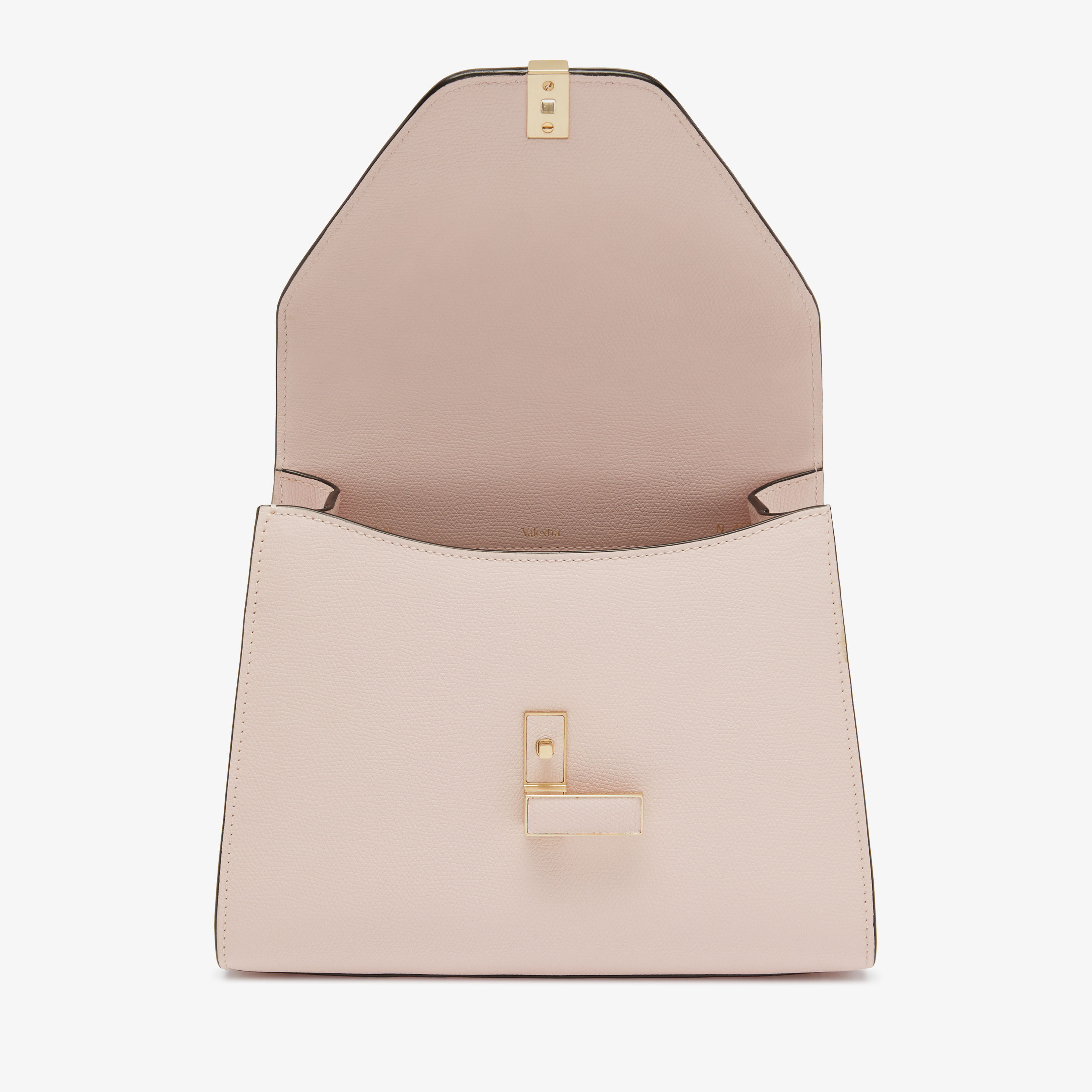 Pale Pink Leather Medium top handle bag Valextra Iside