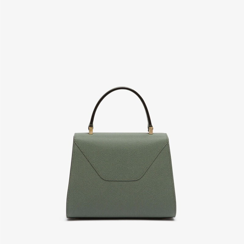 Iside Top handle mini bag - Musk Green - Millepunte calf leather - Valextra - 6