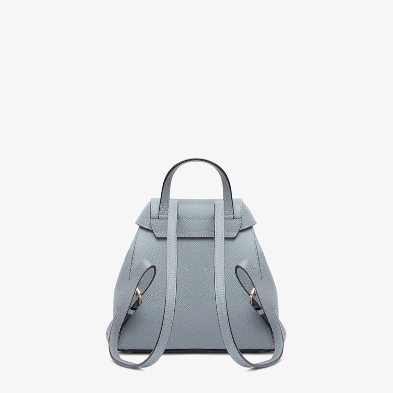 Iside Backpack Mini - Niagara Blue - Millepunte Soft calf leather - Valextra - 6