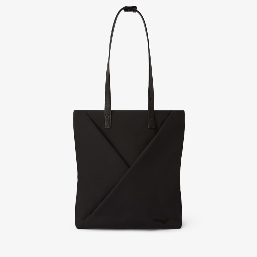 Assoluto Tote Bag - Black - Econyl - Rigenerated nylon fiber - Valextra - 2