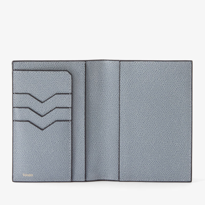 Passport Holder 3CC - Niagara Blue - Millepunte calf leather - Valextra - 5