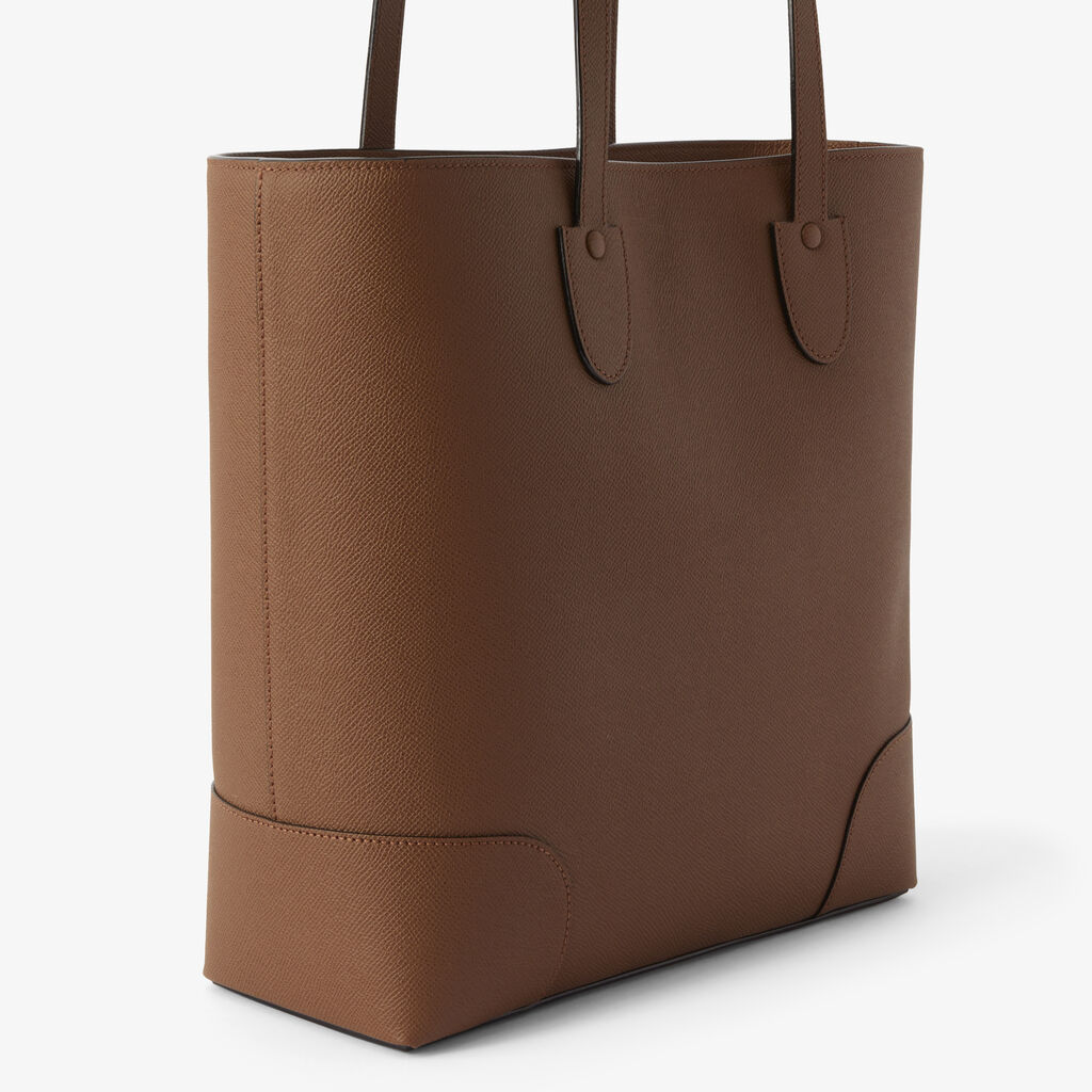 Babila Tote Mini Bag - Chocolate Brown - Vitello Millepunte Soft - Valextra - 2