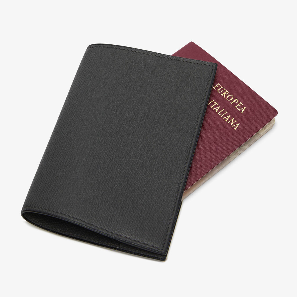 Passport Holder - Smokey Grey - Vitello VS - Valextra - 2