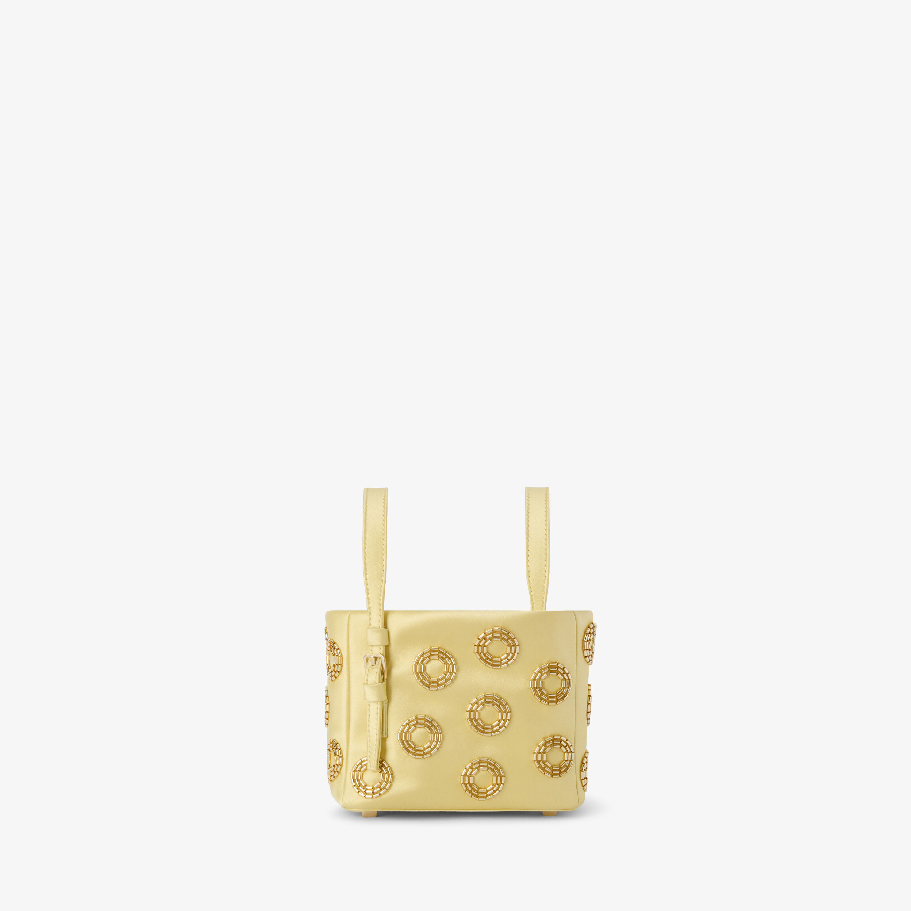 Women's Yellow Luxury Leather Fizz Bucket Nano Bag | Valextra Soft