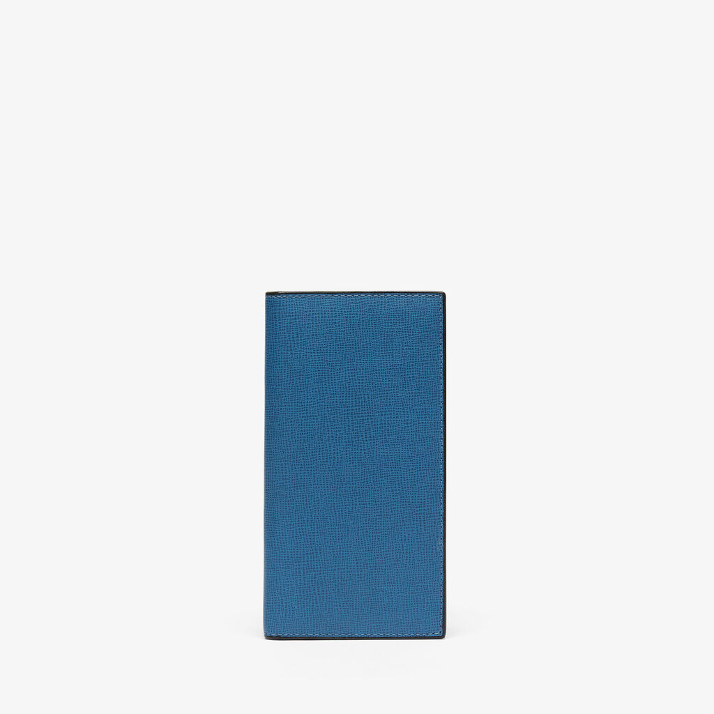 Vertical Wallet 12Cc - Cobalt Blue - Cuoio VL - Valextra - 1