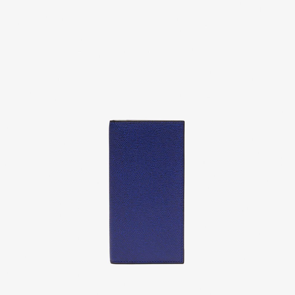 Vertical Wallet 12Cc - Royal Blue - Vitello VS - Valextra - 1