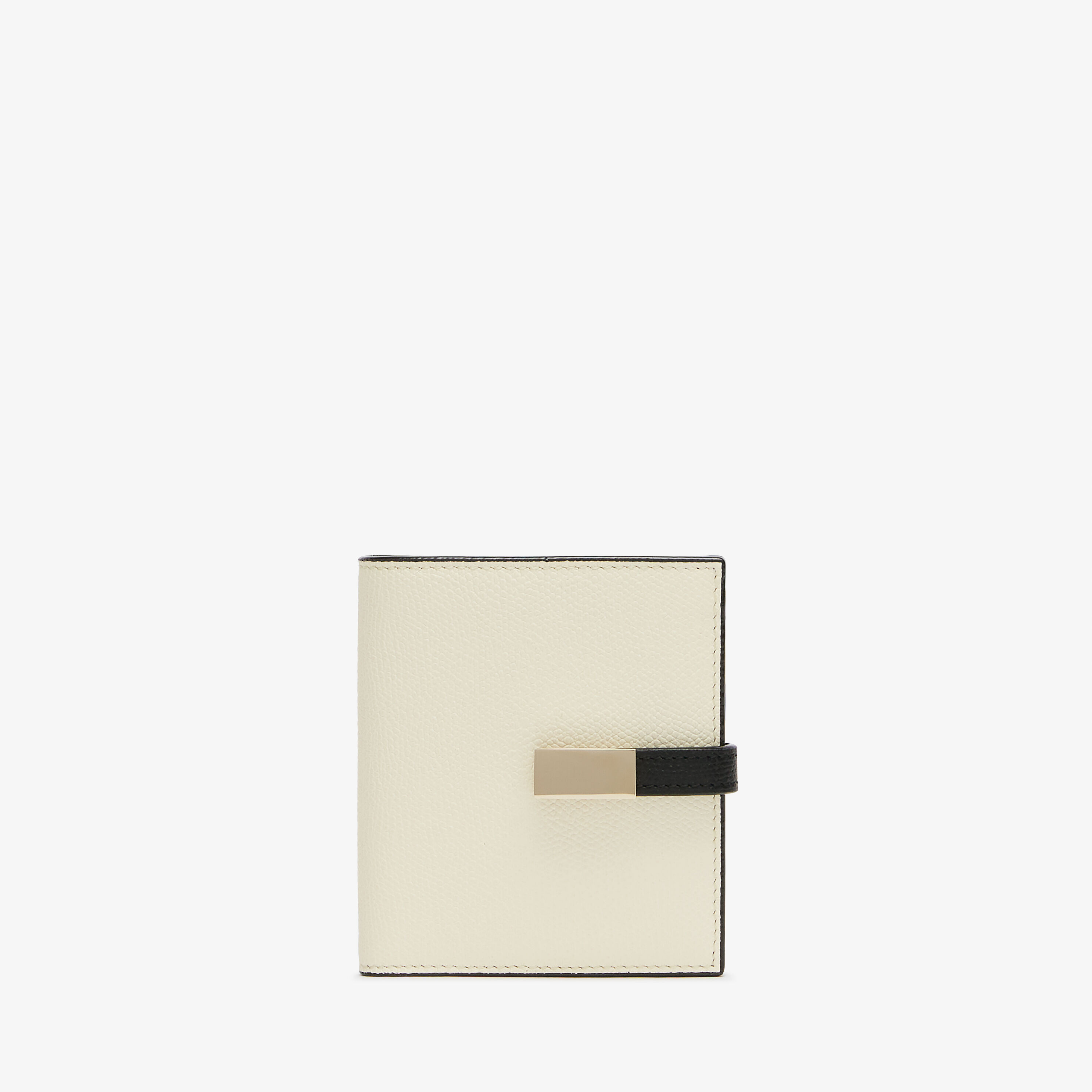 Small Wallet With Coin Purse - Pergamena White/Black