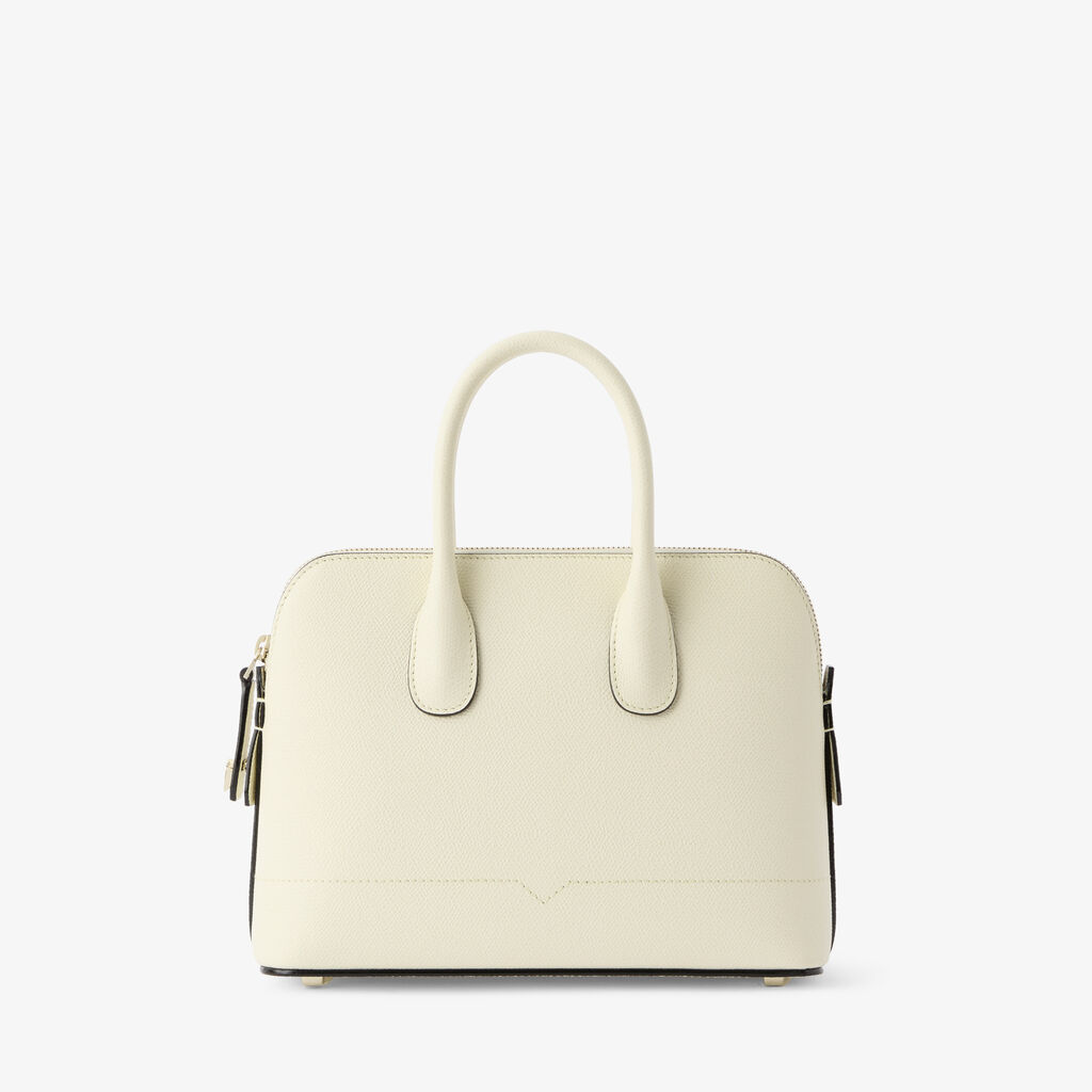 Borsa Bowling MyLogo Mini - Bianco Pergamena - Vitello VS - Valextra - 6