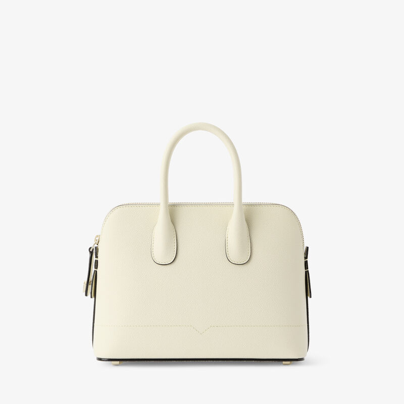 MyLogo Bowling Mini Bag - Pergamena White - Millepunte calf leather - Valextra - 6