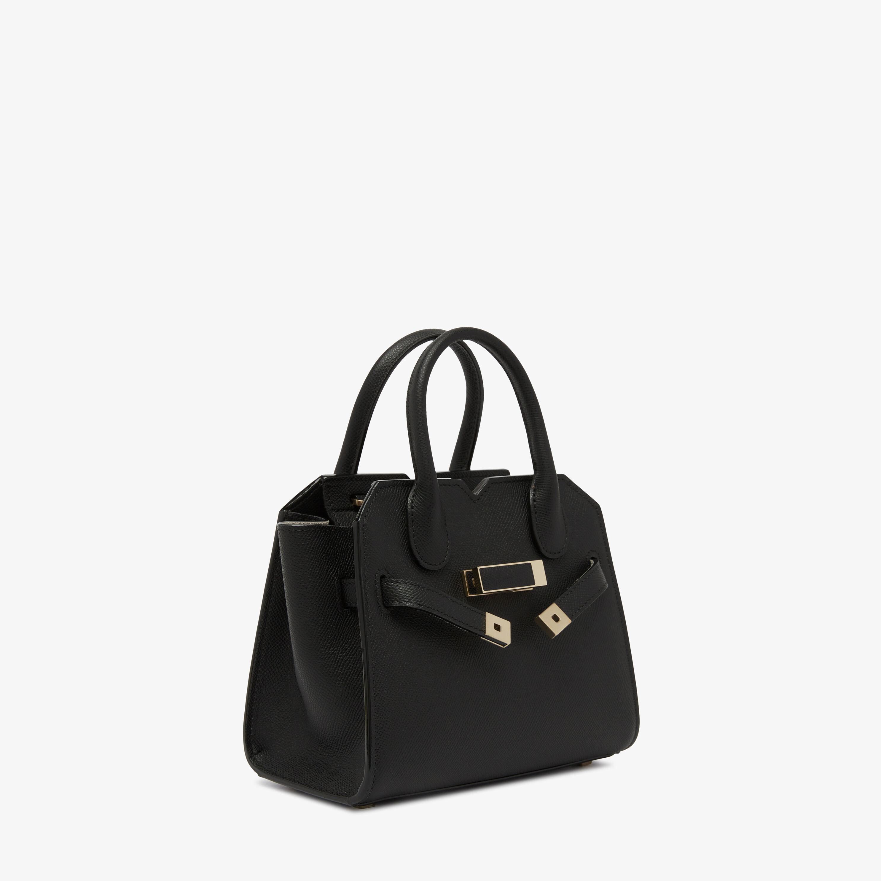 Women's Black Leather Leather Luxury crossbody micro bag | Valextra