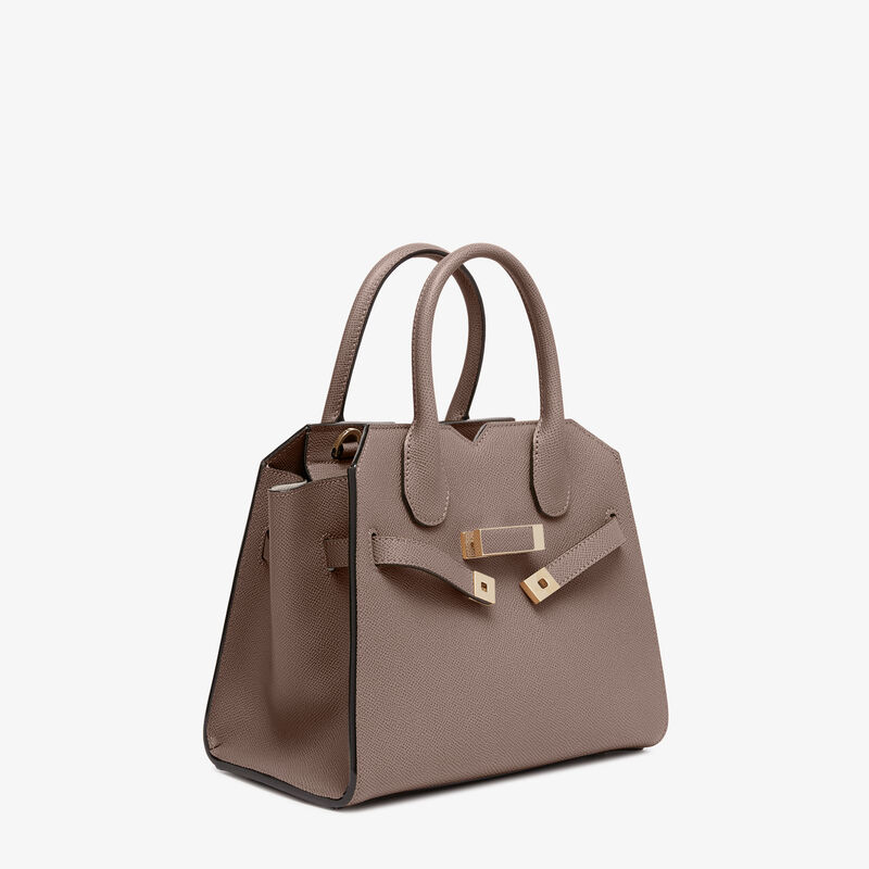 Milano Two Handles Mini Bag - Sahara Brown - Millepunte Soft calf leather - Valextra - 5