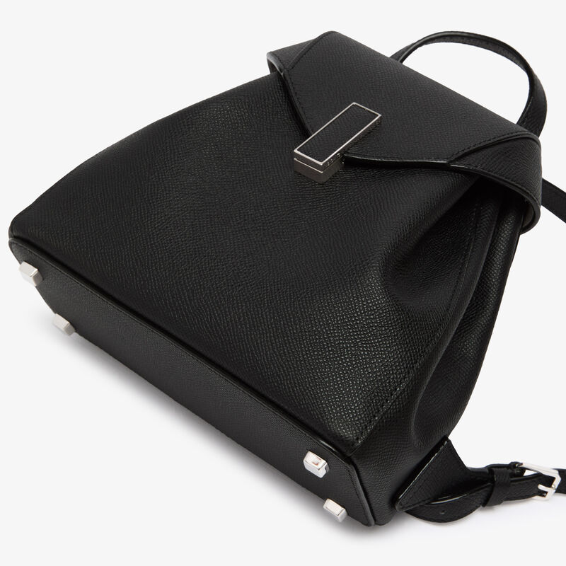 Iside Backpack Mini - Black - Millepunte Soft calf leather - Valextra - 3