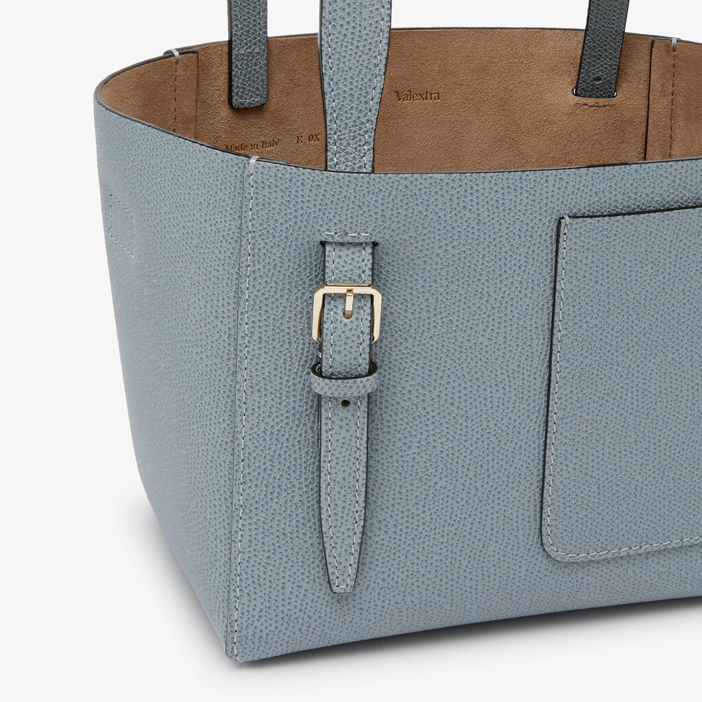 Soft Bucket Micro Bag - Niagara Blue - Vitello VS - Valextra - 4