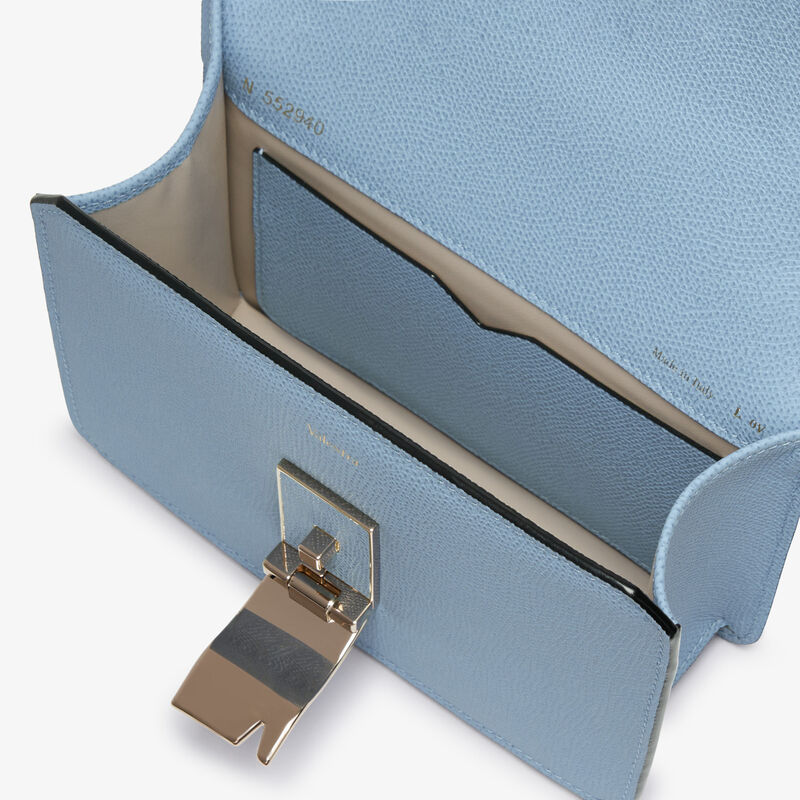 Nolo Crossbody Mini Bag - Shirt Blue - Vitello VS - Valextra - 3