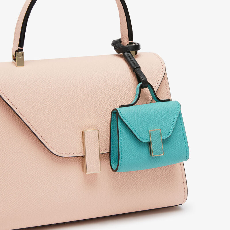 Iside Charm - Ocean Blue/Black - Millepunte calf leather - Valextra - 2