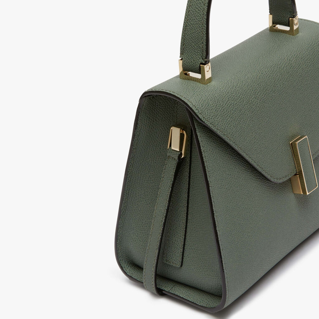 Iside Top handle mini bag - Musk Green - Vitello VS - Valextra - 4