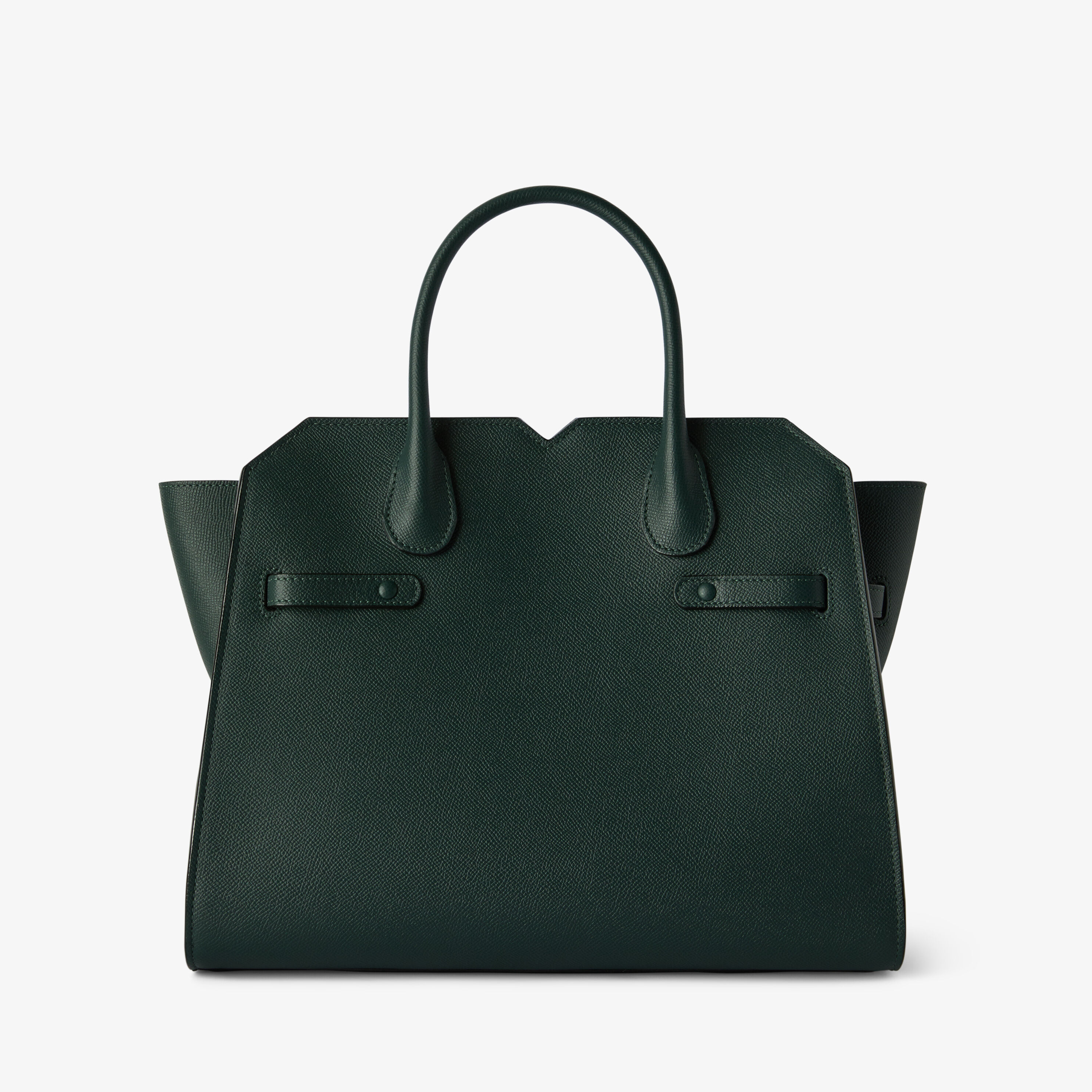 Women's Green Luxury Leather Two Handles Medium Bag | Valextra
