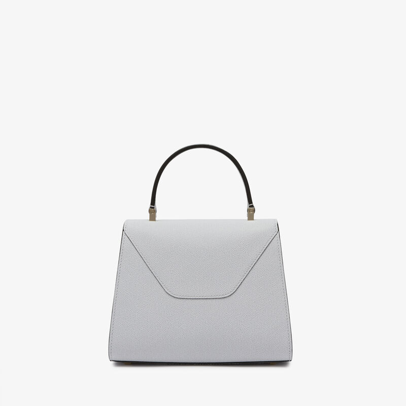 Iside Top handle mini bag - Stone Grey - Millepunte calf leather - Valextra - 7