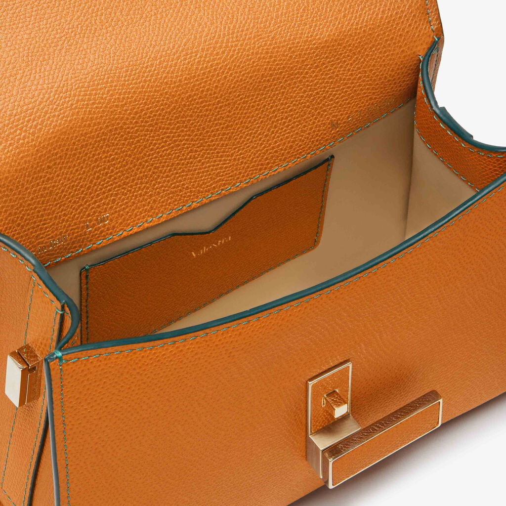 Iside crossbody micro bag - Havana Brown - Millepunte calf leather - Valextra - 3