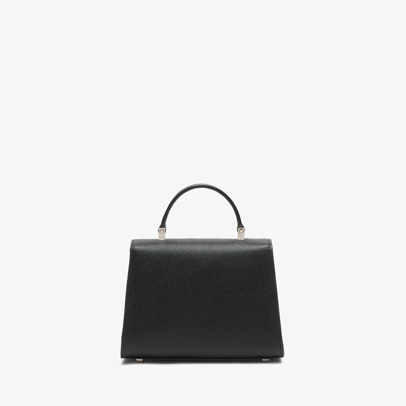 Iside crossbody micro bag - Black - Millepunte calf leather - Valextra - 6