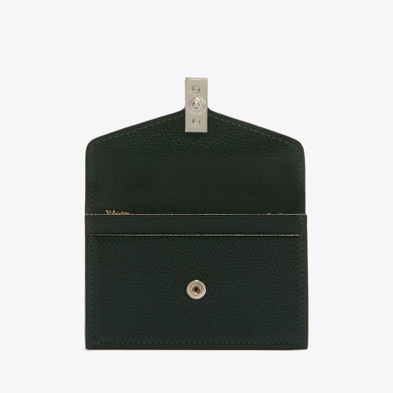 Iside Card Holder - Valextra Green - Millepunte calf leather - Valextra - 4