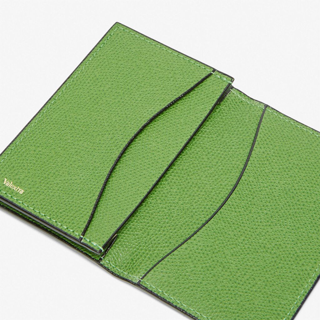 Card Case Onda - Grass Green - Vitello VS - Valextra - 2