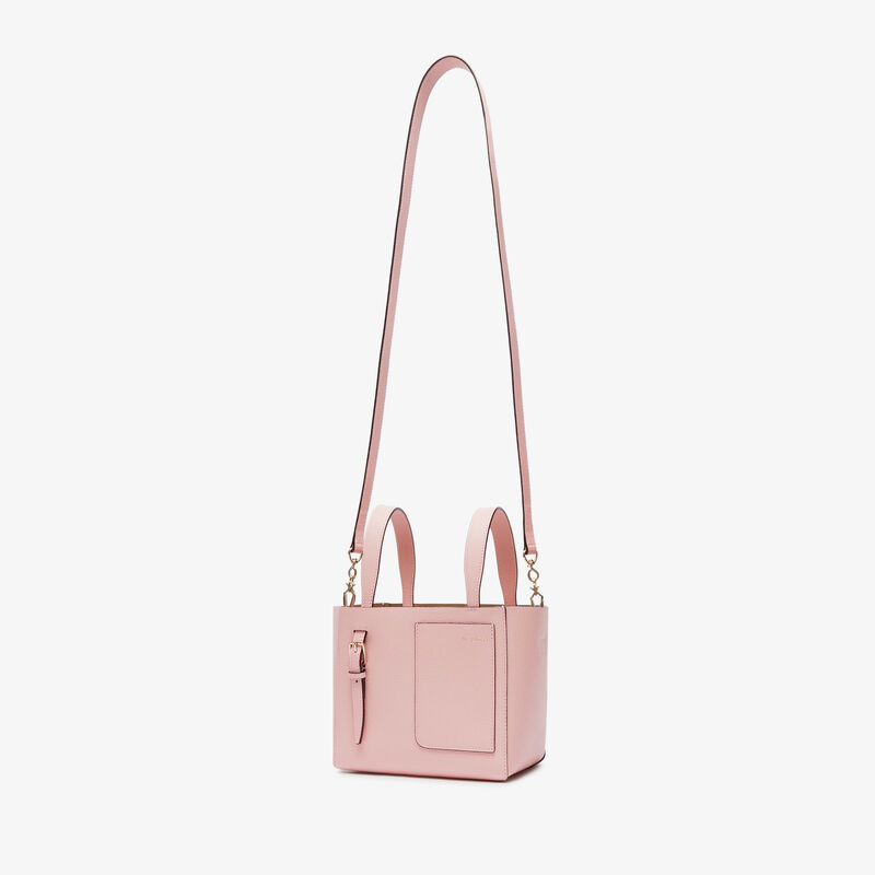Soft Bucket micro bag - Peony Pink - Millepunte calf leather - Valextra - 5