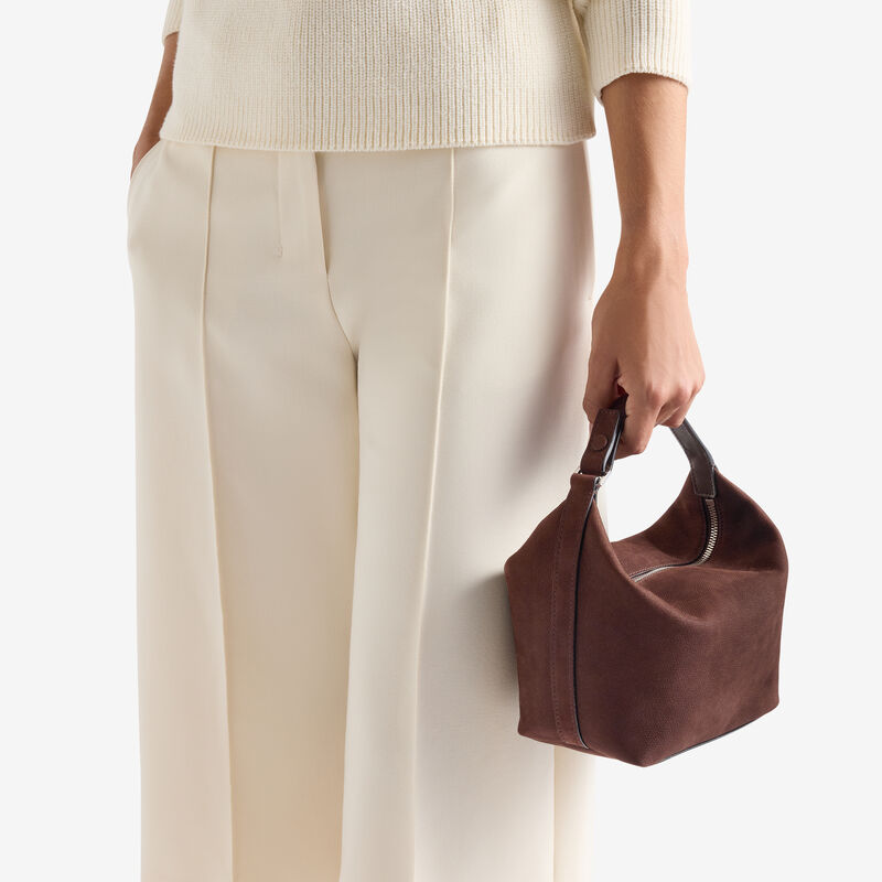 Mochi Senso Top Handle Mini Bag -  - Vitello Millepunte Nabuk - Valextra - 2