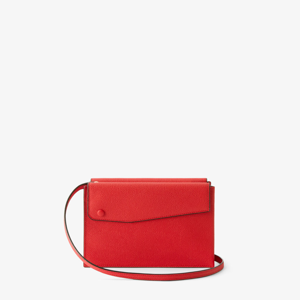 Pocket Slim crossbody bag - Crimson Red - Vitello VS - Valextra - 6
