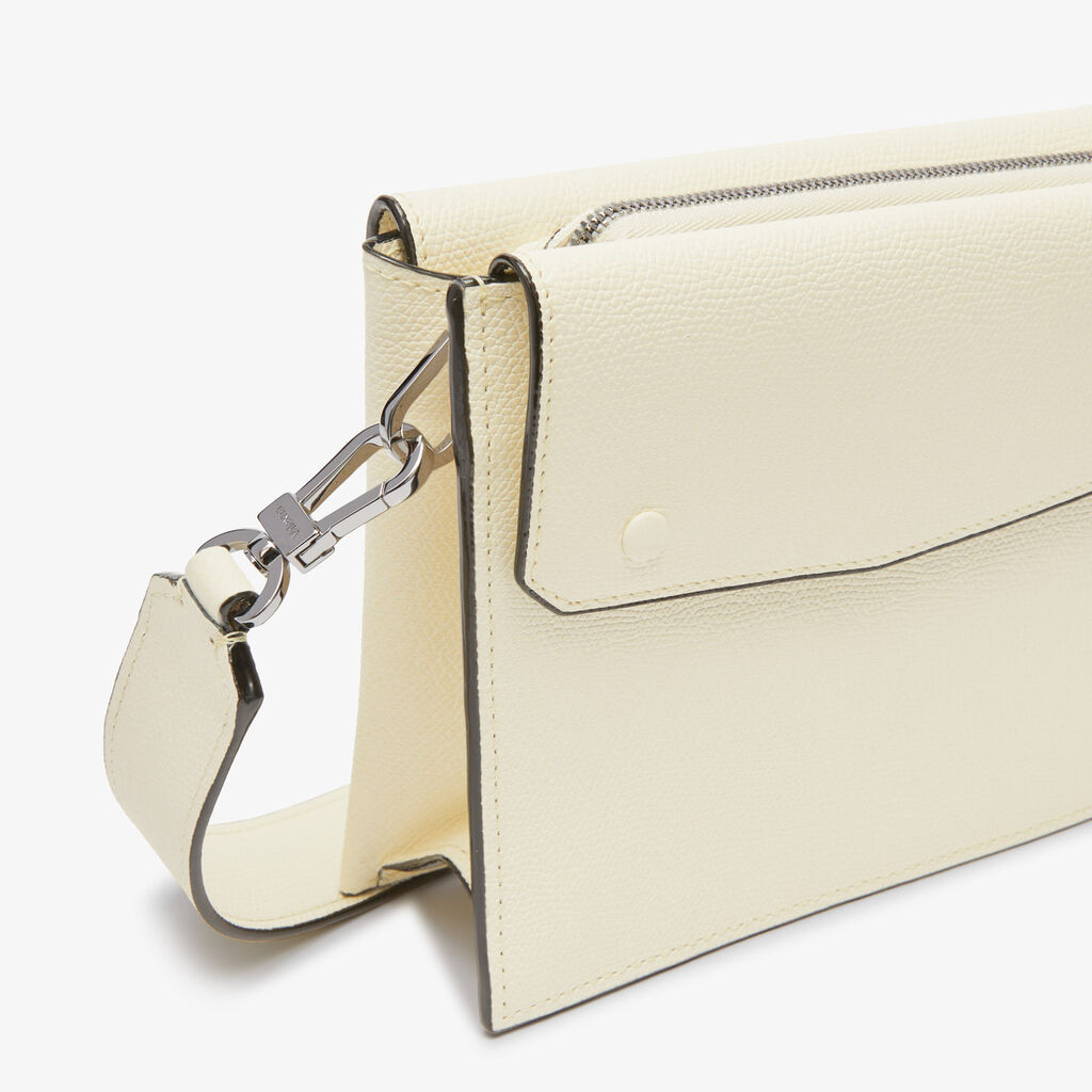 Pocket Crossbody Bag - Pergamena White - Vitello VS - Valextra - 4