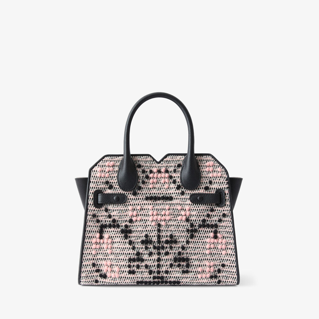 Milano Flower Pibiones Two Handles Mini Bag -  - Tessuto Pibiones Fiore/Vitello Millepunte Soft - Valextra - 7