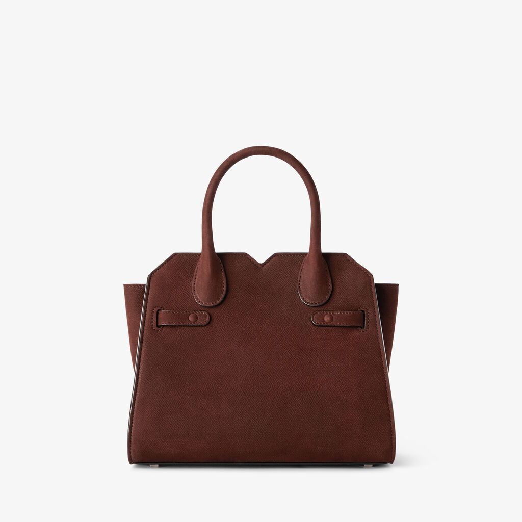 Borsa a Due Manici Milano Senso Mini -  - Vitello Millepunte Nabuk - Valextra - 6